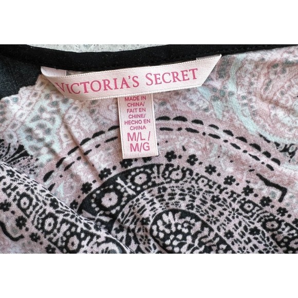 Victoria's Secret M/L Boho Swimsuit Cover Paisley Rhinestone Kimono Slou… - Picture 3 of 8